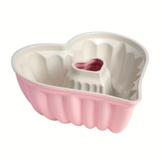 Forma na pečení srdce – nepřilnavá, 25 cm, růžová, Paris Hilton