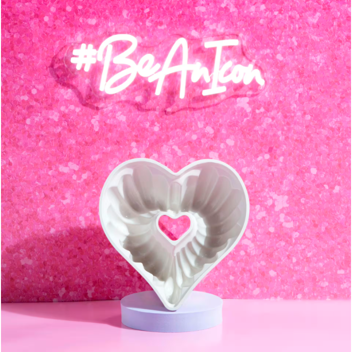 Forma na pečení srdce – nepřilnavá, 25 cm, růžová, Paris Hilton