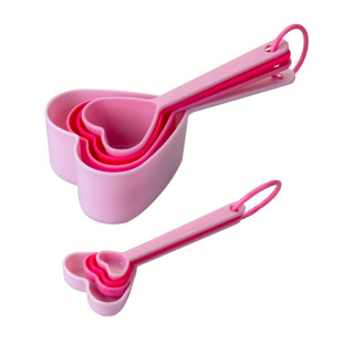 Sada odměrek 8 ks – plastové, růžové - Paris Hilton